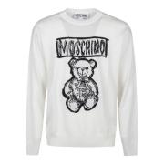 Schattige Teddy Bear Sweater Moschino , White , Heren