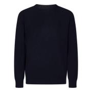 Blauwe Merinowol Crewneck Sweater Jil Sander , Blue , Heren