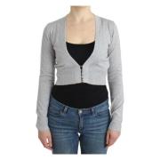 Cropped Cardigan Roberto Cavalli , Gray , Dames