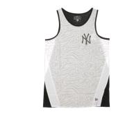 MLB All Over Print Tank Top New Era , White , Heren