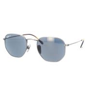 Hexagonale Gepolariseerde Zonnebril Demi Gloss Gunmetal Ray-Ban , Gray...