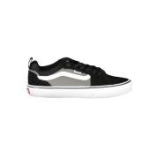 Zwarte Polyester Sneaker met Veters Vans , Black , Heren