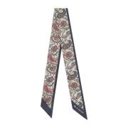 Bruin Bloemen Paisley Zijden Sjaal Etro , Multicolor , Dames