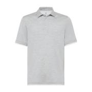 Stijlvolle T-shirts en Polos Brunello Cucinelli , Gray , Heren