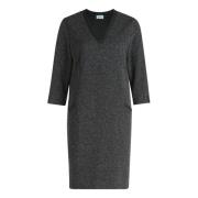 Elegante Businessjurk met V-hals vera mont , Black , Dames