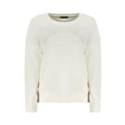 Geborsteld Katoenen Sweatshirt met Logo North Sails , White , Dames