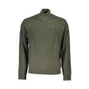 Elegante groene half-zip trui Napapijri , Green , Heren