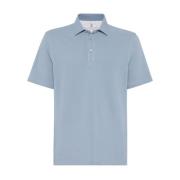 Lichtblauwe T-shirts en Polos Brunello Cucinelli , Blue , Heren