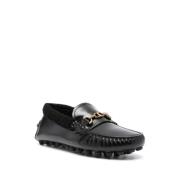 Zwarte platte schoenen met paardenbit detail Tod's , Black , Dames