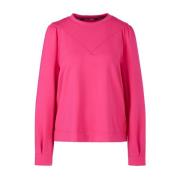 Chic Jersey Sweatshirt met Schouderdetail Marc Cain , Pink , Dames