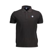 Elegant zwart poloshirt North Sails , Black , Heren