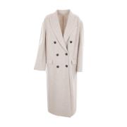 Dubbelbreasted kasjmierjas Brunello Cucinelli , Beige , Dames