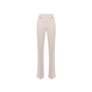 Wijde broek Elisabetta Franchi , Beige , Dames