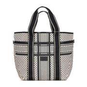 Ruime Tote Bag met Meerdere Compartimenten Lala Berlin , White , Dames