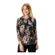 Grazia Blouse 3/4 Mouw Groen IN Front , Multicolor , Dames