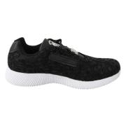 Elegante Runner Schoenen Zwart Polyester Plein Sport , Black , Dames