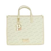 Elegante witte crossbody tas met sleutelhanger Plein Sport , White , D...