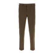 Stretch Katoenmix Bruine Broek PT Torino , Brown , Heren