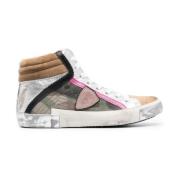 Stijlvolle Army Green High-Top Sneakers Philippe Model , Multicolor , ...