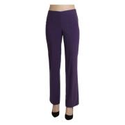 Elegante violette hoge taille broek Bencivenga , Purple , Dames