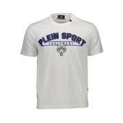 Elegant Ronde Hals T-Shirt Plein Sport , White , Heren