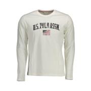 Elegant wit katoenen longsleeve T-shirt U.s. Polo Assn. , White , Here...