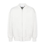 Witte Baseball Kraag Jas Lardini , White , Heren