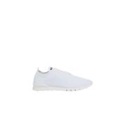 Witte Gebreide Sneakers Kiton , White , Heren