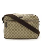 Pre-owned Plastic shoulder-bags Gucci Vintage , Beige , Dames