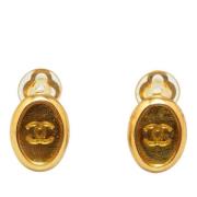 Pre-owned Metal chanel-jewelry Chanel Vintage , Yellow , Dames