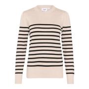 Gestreepte Pullover Trui Grijs Morn Saint Tropez , Gray , Dames