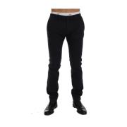 Blauwe Slim-Fit Katoen-Stretch Broek Gianfranco Ferré , Blue , Heren