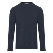 Katoenen sweatshirt met Elastaanmix Corneliani , Blue , Heren