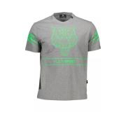 Grijs Designer Tee met Ronde Hals Plein Sport , Gray , Heren