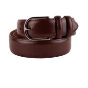 Elegante gladde leren riem Made in Italia , Brown , Heren