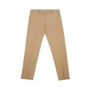 Elegante bruine katoenen broek Lardini , Brown , Dames