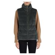 Ecopelliccia en nylon gewatteerd vest Emme DI Marella , Green , Dames