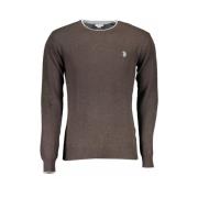 Slim Fit Heren Trui van Wolmix U.s. Polo Assn. , Brown , Heren