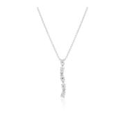 Ovale Lange Zilveren Ketting met Zirkonia Sif Jakobs Jewellery , Gray ...