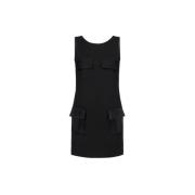 Korte Jurk met Elegant Ontwerp Elisabetta Franchi , Black , Dames