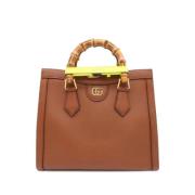 Pre-owned Leather gucci-bags Gucci Vintage , Brown , Dames