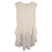 Pre-owned Cotton dresses Giambattista Valli Pre-owned , Beige , Dames