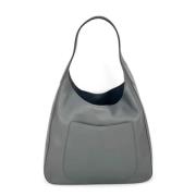 Pre-owned Leather handbags Prada Vintage , Gray , Dames