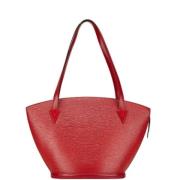 Pre-owned Leather shoulder-bags Louis Vuitton Vintage , Red , Dames