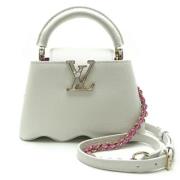 Pre-owned Fabric handbags Louis Vuitton Vintage , White , Dames