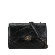 Pre-owned Leather shoulder-bags Chanel Vintage , Black , Dames