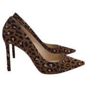 Pre-owned Wool heels Jimmy Choo Pre-owned , Brown , Dames