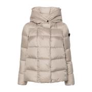 Gewatteerde Hoodiejas Peuterey , Beige , Dames