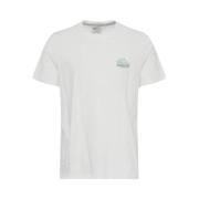 Regular Fit T-shirt Blend , White , Heren