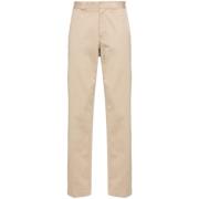 Regular Beige Logo Broek Givenchy , Beige , Heren